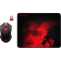 Игровой набор Redragon M601WL-BA (мышь беспроводная, коврик) чёрно-красный