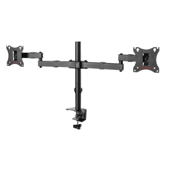 Крепление для монитора Arm Media LCD-T04 (на 2 монитора, наклонно-поворотный, 15-28", 2х7 кг) черный