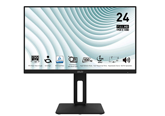 Монитор 23.8" MSI Pro MP242AP (IPS 1920x1080 1ms 100Hz VGA DP) Black