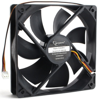 Вентилятор для корпуса 120mm Gembird D12025HM-3 (3pin, 120x120x25mm, 31дБ, 2000об/мин)