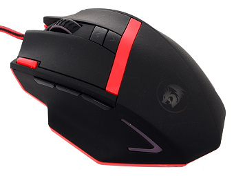 Мышь проводная Redragon MAMMOTH (16400 dpi покрытие Sand Rubber cенсор Avago ADNS 9800 грузики) USB
