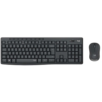 Комплект беспроводной (клавиатура+мышь) Logitech MK295 Wireless Combo Silent USB черный