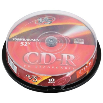 Диск CD-R 700 Mb VS 52x Cake Box (10шт.)