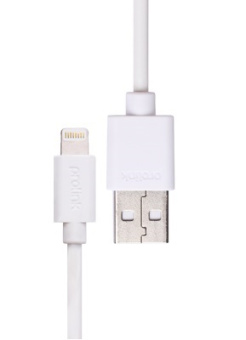 Кабель USB-A < - > Lightning, 2.0м, Prime Line White