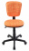 Кресло Бюрократ CH-204NX (ткань, без мех. качания, крест. пластик, до 100 кг) Оранжевый жираф