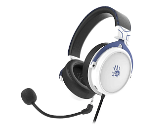 Наушники проводные A4Tech Bloody M590i (микрофон, 20-20 000 Гц, 105дБ,  вирт. звук 7.1, 3.5 мм/USB) черный-синий