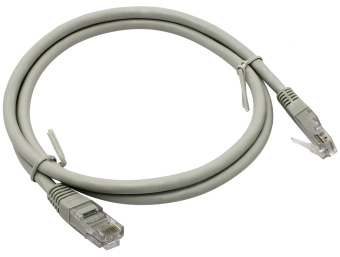 Кабель патч-корд .Patch cord кат.6  1.0м, серый