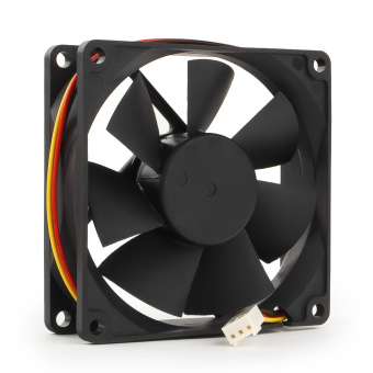 Вентилятор для корпуса 80mm Gembird FANCASE (3 pin, 80x80x25мм, втулка, провод 30 см)