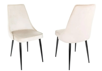 Кресло Бюрократ CH-K4_2 комплект 2шт бежевый Holland 06 металл черный на ножках