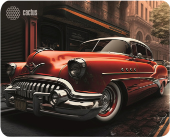 Коврик для мыши CACTUS [CS-MP-P07M] 300x250x2мм, Red Car