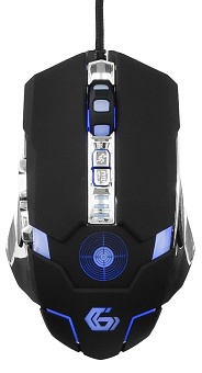 Мышь проводная Gembird MG-530 Gaming 3200dpi Подсветка USB Black