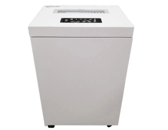 Уничтожитель бумаги Office Kit S535 3,8x40 белый (секр.P-4) фрагменты 35лист. 50лтр. скобы пл.карты CD