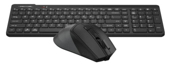 Комплект беспроводной (клавиатура+мышь) A4Tech Fstyler FG2400 Air2 Wireless черный