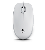 Мышь проводная Logitech B100 Optical 800dpi USB White
