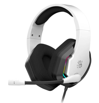 Наушники проводные A4Tech Bloody G260p 2м мониторные USB белый/черный