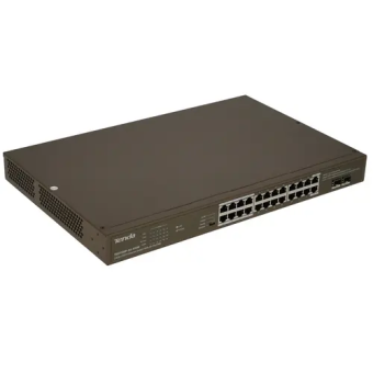 Коммутатор 24 port Tenda TEG1126P-24-410W 1000 Мбит/с 24*PoE 2*SFP