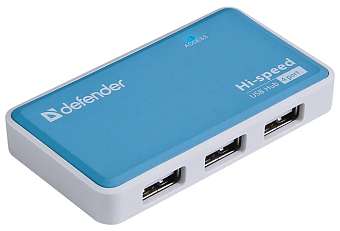 Концентратор USB-A - 4-port USB2.0, QUADRO POWER USB + блок питания (в комплекте)