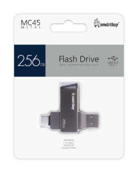 Флешка 256Gb SmartBuy MC45 Phantom Metal Dual