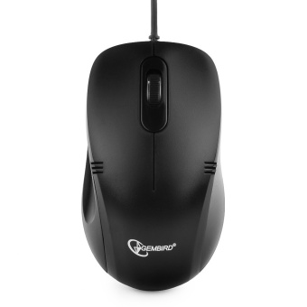 Мышь проводная Gembird MOP-100 Optical 1000 dpi USB 3кн 1.5м черный