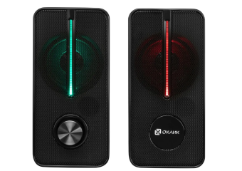 Акустическая система OKLICK OK-120U (2x3W, питание от USB) черный