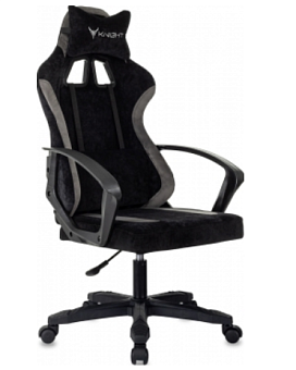 Кресло Knight Optimum черный/серый крестов. пластик