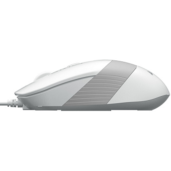 Мышь проводная A4Tech Fstyler FM10 1600dpi белый/серый