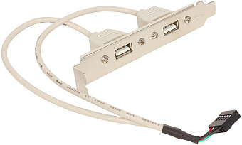 Планка в системный блок 2*USB2.0, Gembird CCUSBRECEPTACLE, 10pin