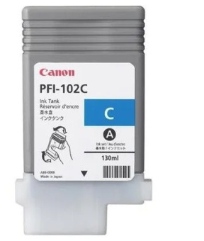 Картридж струйный Canon PFI-102C для IPF 500/600/700, голубой