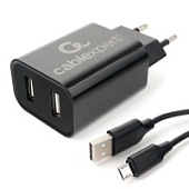 Сетевое зарядное устройство Cablexpert MP3A-PC 12W USB-A Black (MP3A-PC-37)