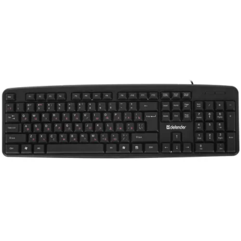 Клавиатура проводная Defender Astra HB-588 USB Black