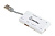 Концентратор USB-A - 3-port USB2.0 + Картридер, Smartbuy SBRH-750-K, белый