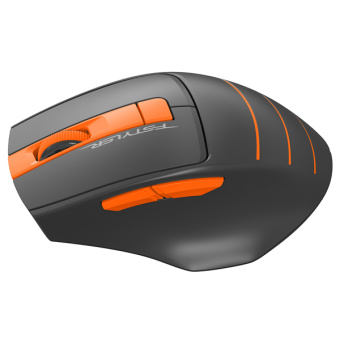 Мышь беспроводная A4Tech Fstyler FG30 2000dpi серый/оранжевый