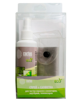 Спрей Cactus CS-S3001E для экранов и оптики 1шт 18x18см 100мл