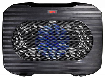 Подставка для ноутбука 15" BURO LCP156 (1000 об/мин, 20дБ, LED-подсветка) черный