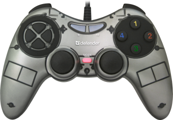 Геймпад Defender Zoom (ПК, 4-позиционный переключатель, 1.5 м) USB