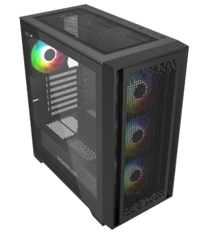 Корпус Powercase ByteFlow ARGB ATX Black