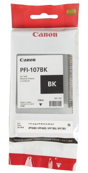 Картридж струйный Canon PFI-107BK для IPF 680/685/780/785, чёрный