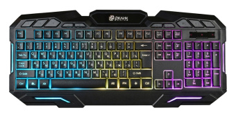 Клавиатура проводная Oklick 700G DYNASTY Rainbow Led 1.6m Black