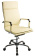 Кресло Бюрократ CH-993 (эко.кожа, мех. качания, крест. металл хром, до 120 кг) Слоновая Кость