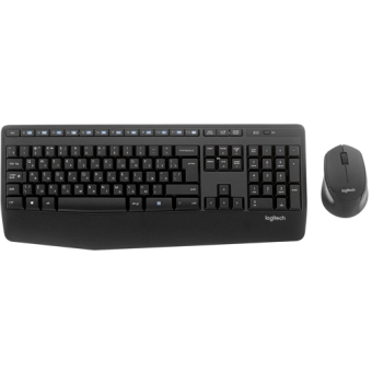 Комплект беспроводной (клавиатура+мышь) Logitech MK345 Wireless Combo USB черный