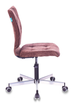Кресло Бюрократ CH-330M (ткань, без мех. качания, крест. металл, до 120 кг) Темно-коричневый