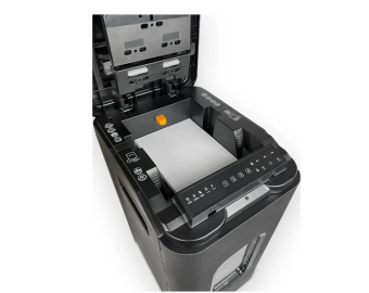 Уничтожитель бумаги Heleos АП55-4 (секр.P-4), перекрестная, 350 лист. 55лтр. скрепки скобы пл.карты CD