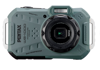 Цифровая фотокамера Pentax WG-1000 (CMOS, 16Mpx, SD) оливковый