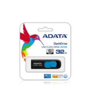 Флешка .32Gb ADATA [UV128] USB 3.0 черный/синий