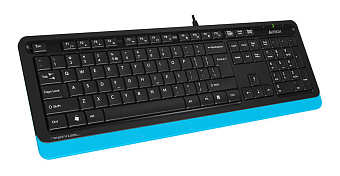 Клавиатура проводная A4Tech Fstyler FK10 черный-синий