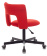 Кресло Бюрократ KF-1M (ткань, без мех. качания, крест. металл черный, до 100 кг) красный