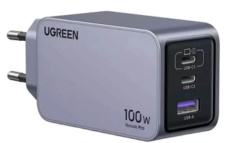 Сетевое зарядное устройство UGREEN X757 100W USB-C USB-A серый
