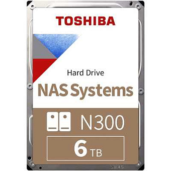 Жесткий диск SATA 6Tb Toshiba N300 7200rpm 256Mb SATA-3