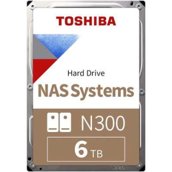 Жесткий диск SATA 6Tb Toshiba N300 7200rpm 256Mb SATA-3