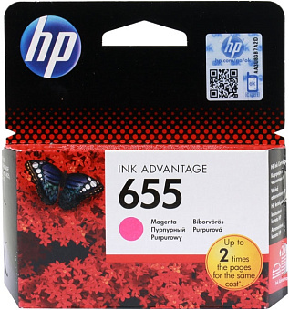 Картридж струйный HP 655 (CZ111AE) для HP DeskJet Ink Advantage 3525/4615/4625/5525/6525, пурпурный